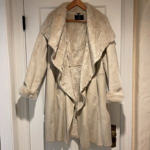 Faux sherling lined coat by Rino & Pelle